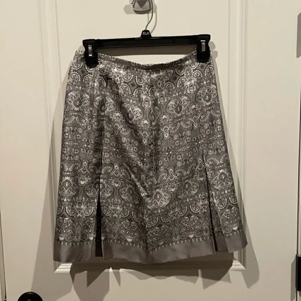 Ann Taylor Loft Petite Skirt  100% Silk